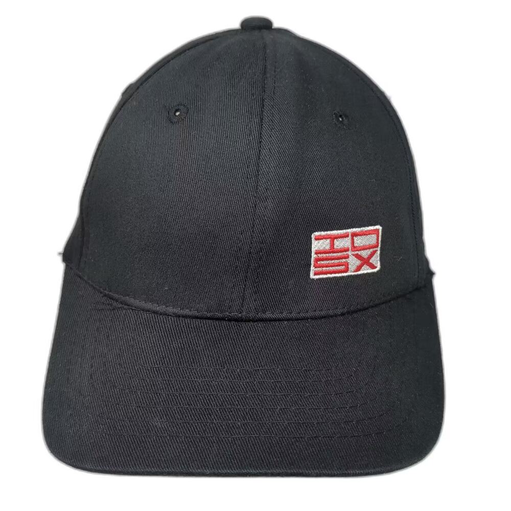Magic Baseball Cap Black Red XL Hat HDSX Embroidered Logo Stretch Fit Curved